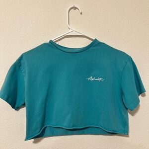 Alphalete Turquoise Women's Crop Top